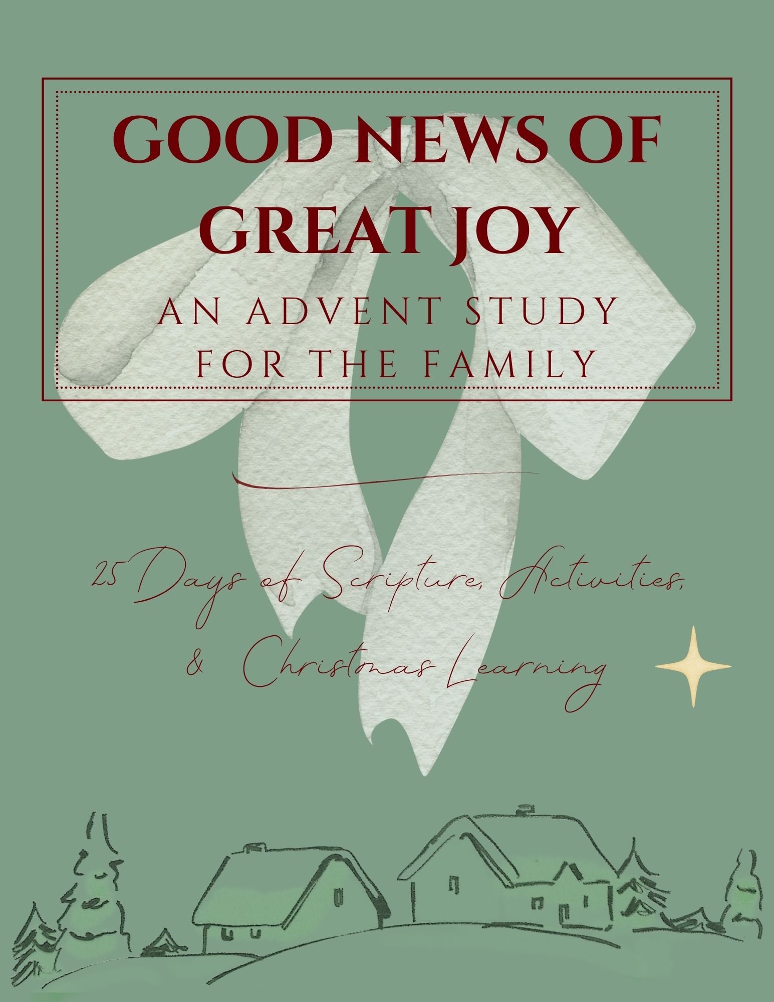 25-day Advent study Christmas printable